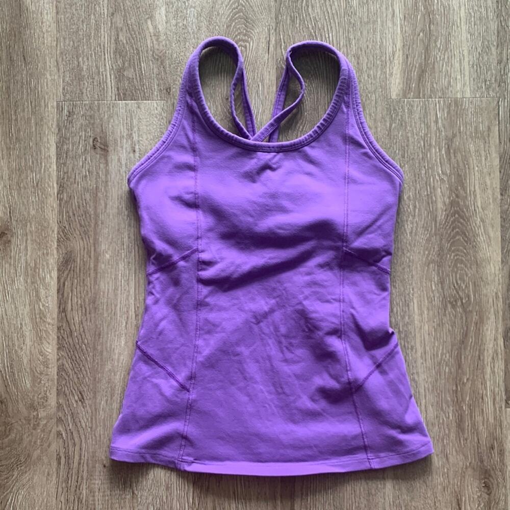 Athleta Strappy Back Tank Top Purple Size XS‎